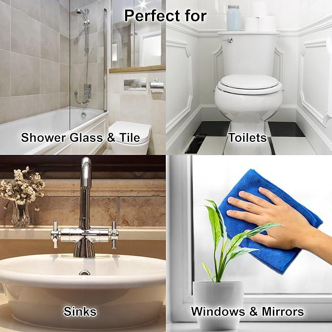 Clean-X New REPEL Glass and Surface Cleaner with Barrier Technology- 32 fl. oz. – 12 Pack Cleans and repels water and soil- Professional Cleaners by UNELKO Pro - NeatNest