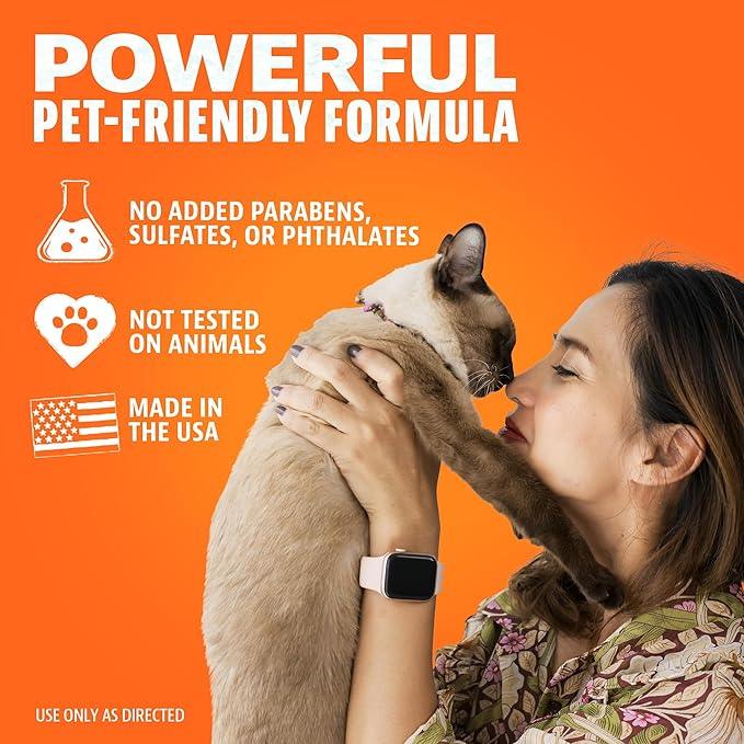ANGRY ORANGE Pet Odor Eliminator for Cat Urine, Carpet Stains, and Strong Smells – Fresh Scent Odor Remover- 24 oz - NeatNest
