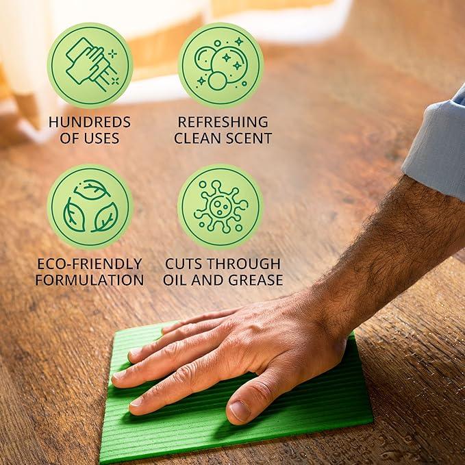 All Purpose Cleaner Concentrate - Advanage 20X The Wonder Cleaner Green Apple for All Surfaces Around Bathroom, Kitchen, Oil and Grease, Multi Purpose Cleaner for Household Cleaning Solution, 128 FlOz - NeatNest