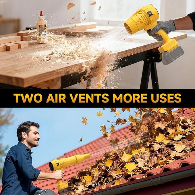 Electric Leaf Blower Cordless for Dewalt 20v Max Battery, Handheld Leaf Blowers for Lawn Care, Blowing Leaves ＆ Dust, Turbo Jet Blower Car Dryer, battery Powered Mini Leaf Blower(Battery Not Included) - NeatNest