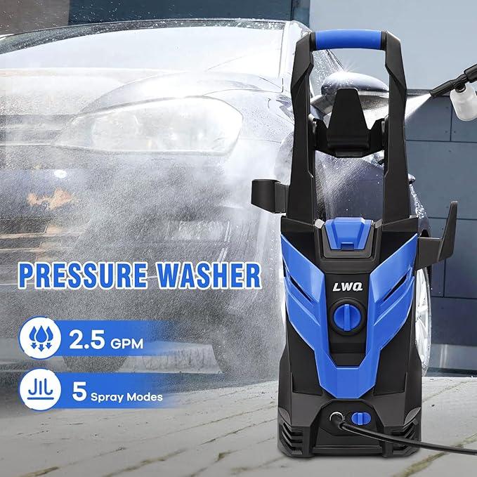 Pressure Washer, Washer with 4 Quick Connect Nozzles, Pressure Cleaning Machine with Foam Cannon for Cars/Fences/Driveways/Patios/Home Cleaning, Pallet of Product - NeatNest