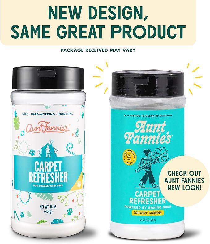 Aunt Fannie's Bundle: Floor Cleaner Vinegar Wash, Bright Lemon + Carpet Refresher, Bright Lemon - NeatNest
