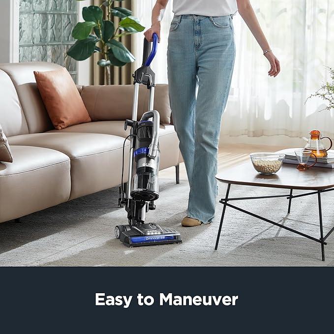 Eureka Pet Upright Vacuum Cleaner for Carpet and Hard Floor, Powerful Bagless Vacuum Cleaner for Home with HEPA Filter and Pet Tool, OmniVerse NEU801BL with QuickShift Technology, Blue - NeatNest