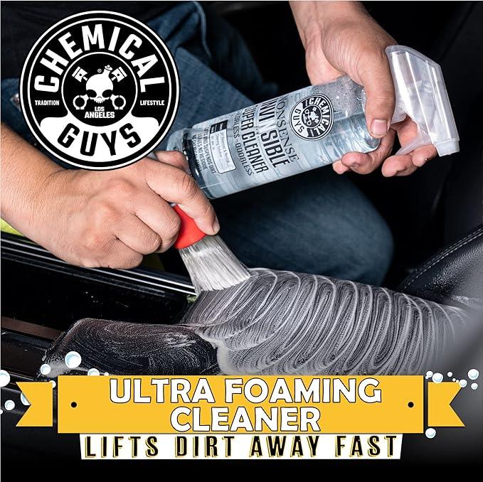 Chemical Guys Nonsense, Odorless Cleaner For Car Interior and Exterior All Purpose Cleaning Spray for Vinyl, Rubber, Plastic, Carpet, Upholstery, and Engine Bays Foaming Deep Cleaning Formula 16 oz - NeatNest
