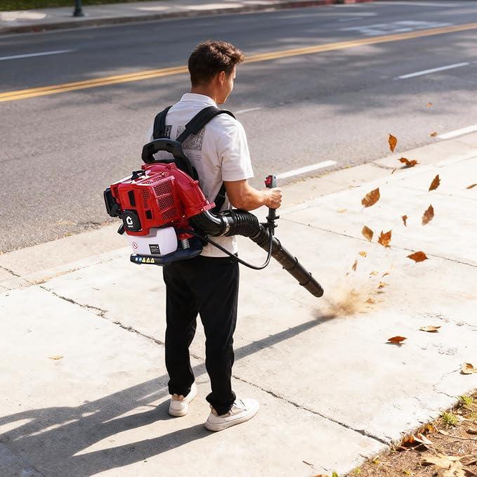 52CC Backpack Blower, 2.2-HP 2-Cycle Gas Leaf Blower with 780 CFM & 270 MPH, Backpack Leaf Blower, Powerful Clearing Performance for Wet Leaf & Debris Clean & Snow Removal - NeatNest