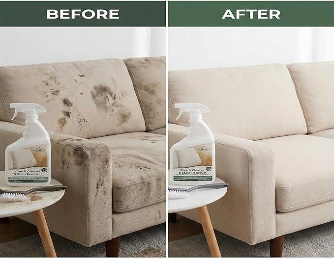 NOYATECH Couch Cleaner and Stain Remover Spray – Professional Strength, Multi-Surface Fabric and Upholstery Cleaner – Pet-Safe, Non-Toxic, Quick-Drying for Couches, Sofas & Car Interiors. - NeatNest