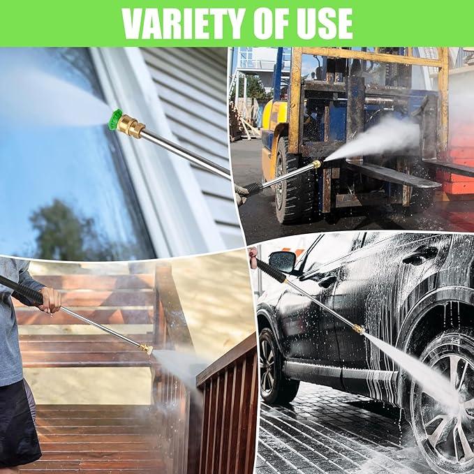 4200PSI Gas Pressure Washer, 4.0GPM Heavy Duty Power Washer with 5 Quick Connect Nozzles, 25ft Flexible Hose and 0.5Gal Soap Tank, 212cc 7.0 HP Engine, EPA/CARB/ETL Compliant, Gray - NeatNest