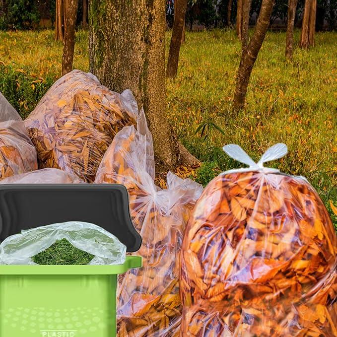 40-45 Gallon Trash Bags, 250 Count Bulk, Heavy Duty Clear Plastic Recycling Garbage Bags, Multi-purpose Can Liners for Business Home Commercial, Industrial Contractors, Storage, Outdoor - NeatNest