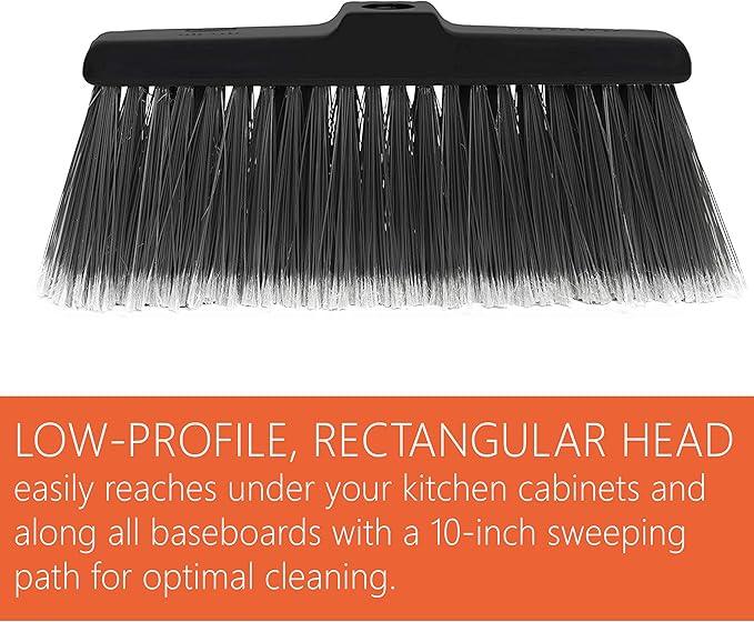 Black Kitchen Broom with Adjustable Handle - NeatNest