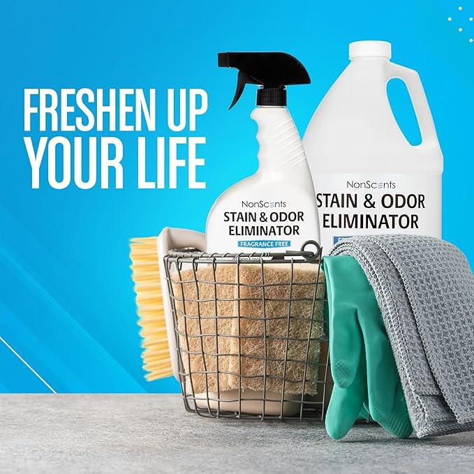 NonScents Stain & Odor Eliminator - Pet Odor & Stain Remover for Dog and Cat Urine - Fragrance Free (1 Gallon) - NeatNest