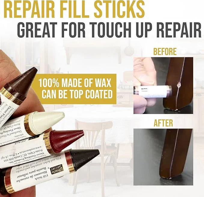 Trade Secret Complete Wood Furniture & Floor Restoration Kit - Scratch Repair and Polish System for Light and Dark Surfaces with Microfiber Cloth - NeatNest