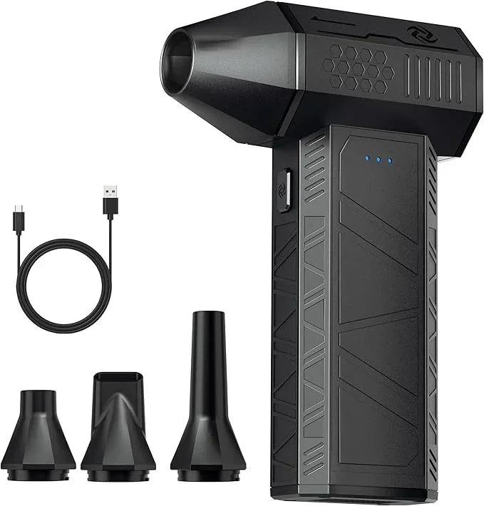 Compressed Air Duster - Electric Air Duster Super Power 110000RPM，3-Gear Adjustable Mini Duster Blower with Fast Charging, Cordless Air Blower for Computer, Keyboard, Car Cleaning, Houes, Outdoor - NeatNest