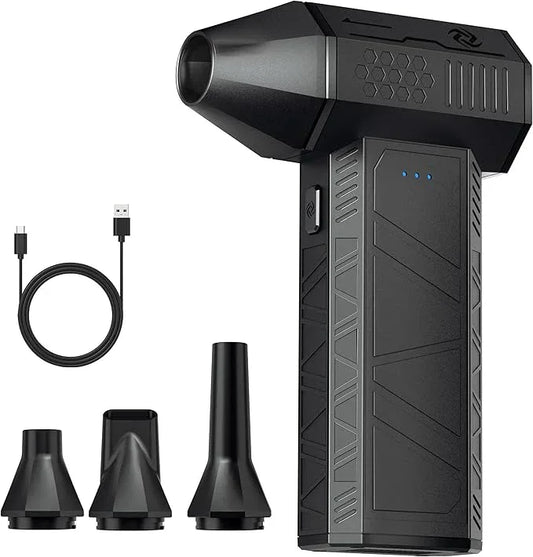 Compressed Air Duster - Electric Air Duster Super Power 110000RPM，3-Gear Adjustable Mini Duster Blower with Fast Charging, Cordless Air Blower for Computer, Keyboard, Car Cleaning, Houes, Outdoor - NeatNest