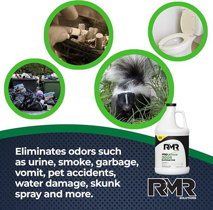 RMR PRO-Xtreme Odor Eliminator, Commercial-Strength Formula, Naturally Destroys Odors, Organic Solution, Tackles The Worst Odors, No Masking or Cover-Up Fragrances, Safe and Easy to Use, 1 Gallon - NeatNest