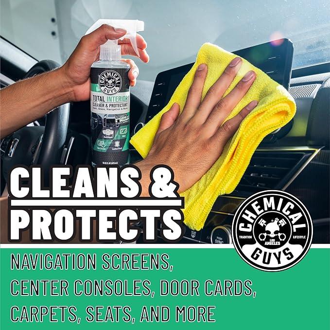 Chemical Guys Total Interior Cleaner and Protectant, New Car Smell (Safe for Cars, Trucks, SUVs, Jeeps, RVs & More) 128 fl oz - SPI234 - NeatNest