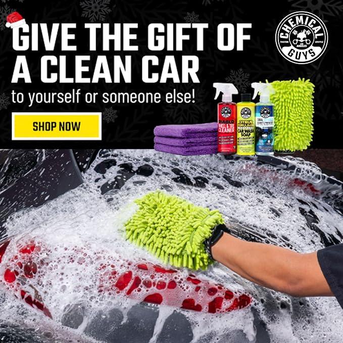 Chemical Guys Car Cleaning Kit - With Car Wash Soap, Wheel Cleaner, Total Interior, Car Wash Mitt - Interior and Exterior Wash Kit With Vehicle Cleaning and Detailing Accessories - 7 Item Kit - NeatNest