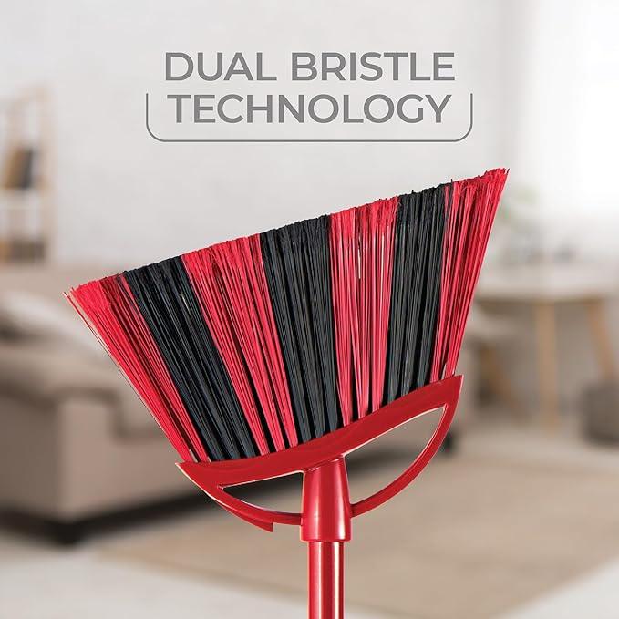 O-Cedar One Sweep Broom with Step-On Dustpan | Remove 99% with One Sweep | Lightweight Quiet Cleaning Tool | Ideal for Pet Owners - NeatNest
