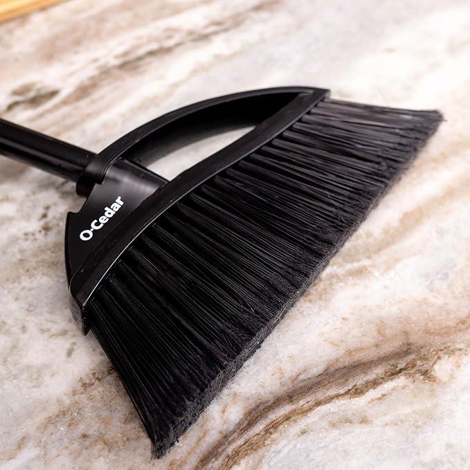 O-Cedar Indoor & Outdoor Strong Sweep Broom & Brush Bundle | Heavy Duty Bristles Remove 99% of Dust & Dirt in One Sweep | Step-On Dust Pan | Safe for Hardwoods, Powerful on Outdoor Debris - NeatNest