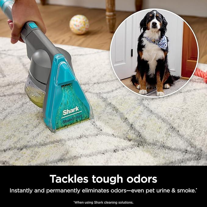Shark Carpet Xpert Hair Pro with Stain Striker Upright Carpet, Area Rug & Upholstery Cleaner, Carpet Shampooer, 5 Tools, Navy, EX304 - NeatNest