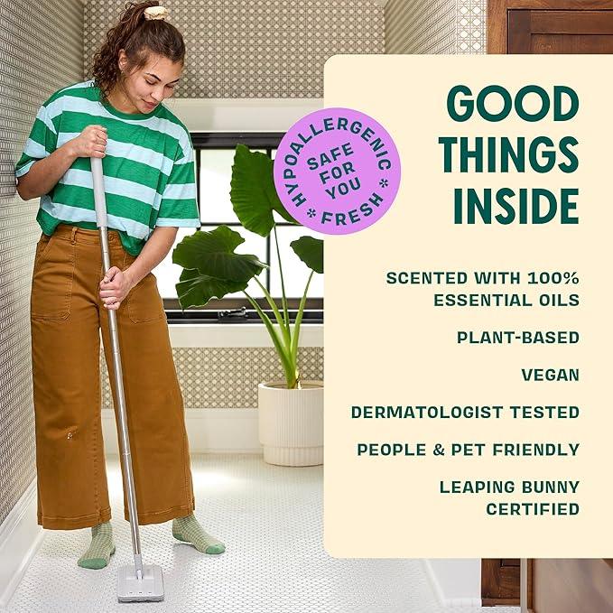 Aunt Fannie's Ultra Concentrated Floor Cleaner Vinegar Wash, Multi-Surface Solution Mopping, Makes 16 Gallons, Lavender Scent, 32 oz. (Pack of 6) - NeatNest