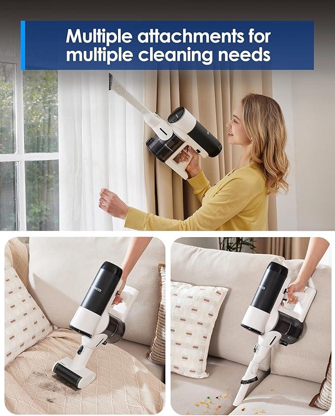 Tineco Floor ONE Switch S6 Stretch Wet Dry Vacuum Cleaner, Multi-Function, 180° Lay-Flat, Anti-Tangle Design, Self-Cleaning, 65Min Runtime, Dual-Edge Cleaning, Whole-House Cleaning Floor Cleaner - NeatNest