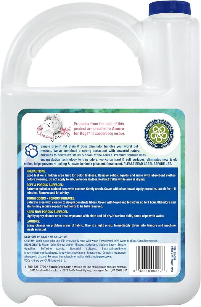 Simple Green Pet Stain and Odor Eliminator 1 Gal - NeatNest