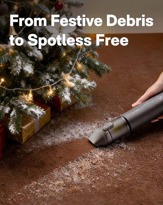 HOTO Handheld Car Vacuum Cleaner Cordless, 4-in-1 Portable Mini Vacuum with 20000Pa Strong Suction, Electric Compressed Air Duster Blower for Car, Desk, Computer, Keyboard, Home, Office Cleaning - NeatNest