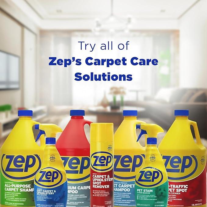 Zep Premium Carpet Shampoo - 1 Gal (Case of 4) - ZUPXC128 - Deep Cleaning and Stain Removal, For Carpet Machines - NeatNest