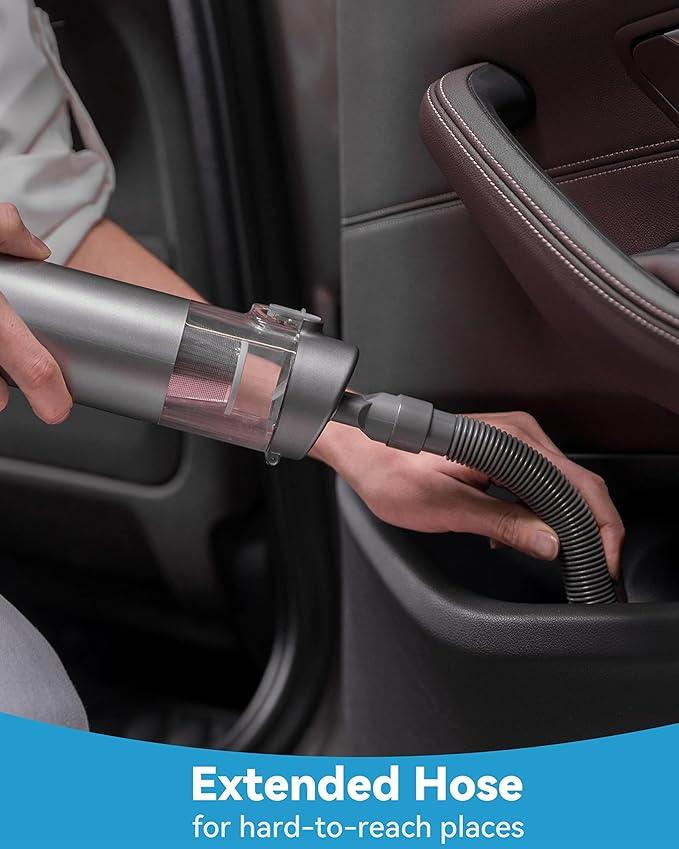 Brigii Mini Handheld Vacuum Cordless, 3 in 1-Car Vacuum & Air Duster & Hand Pump, 3 Kinds of Crevice Nozzles for Small Spaces, Crevices, Portable Rechargeable Cleaner-M1 - NeatNest