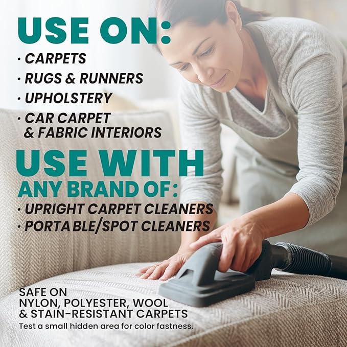 Uncle Todd's Carpet Cleaner Powder for Machines | Makes 30 Gallons of Carpet Cleaner Solution | Enzyme Formula Carpet Deodorizer | Removes Pet Odors & Stains | Safe for Carpets, Rugs & Upholstery - NeatNest