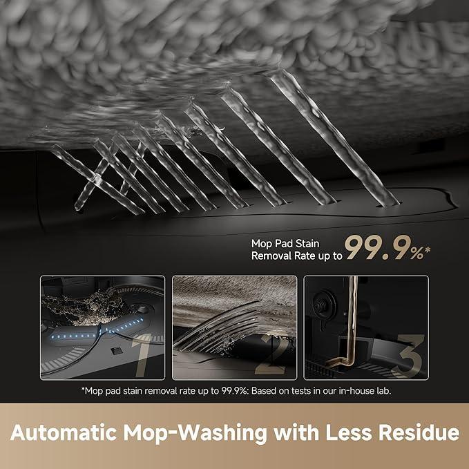DREAME X50 Ultra Robot Vacuum and Mop with Auto-Empty and Mop Self-Cleaning, 20,000Pa Suction, Obstacle Avoidance and 360° Navigation, Corner to Edge Deep Cleaning, Detangling Brush - NeatNest