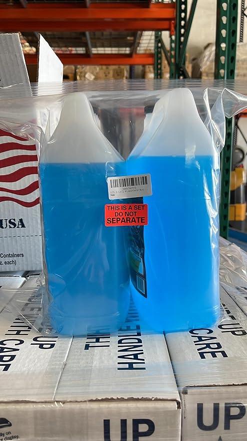 UCS 2-in-1 Windshield Washer Fluid 2-Pack (1 Gallon Each, 256 fl oz Total) – Ready to Use, Streak-Free Formula, All-Weather Cleaning, Removes Bugs, Dirt & Road Grime – Premium Windshield Cleaner - NeatNest