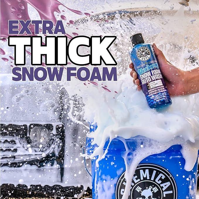 Chemical Guys CWS21664 Blueberry Snow Foam Car Wash Soap (Works with Foam Cannons, Foam Guns or Bucket Washes), Safe for Cars, Trucks, SUVs, Jeeps, Motorcycles, RVs & More, 64 fl. Oz - NeatNest