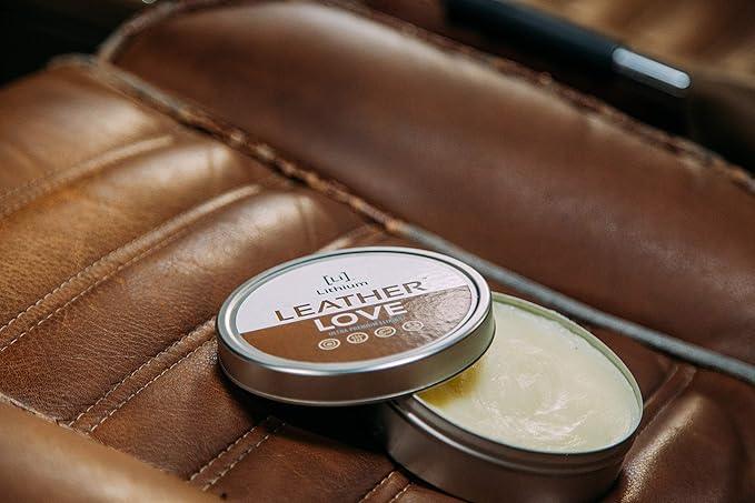 Lithium Leather Love Car Leather Cleaner and Conditioner - Deep Hydrating All Natural Premium Care For Car Interior that Restores, Rehydrates and Protects (4oz) - NeatNest
