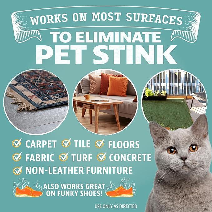 ANGRY ORANGE Pet Odor Eliminator for Cat Urine, Carpet Stains, and Strong Smells – Fresh Scent Odor Remover- 24 oz - NeatNest