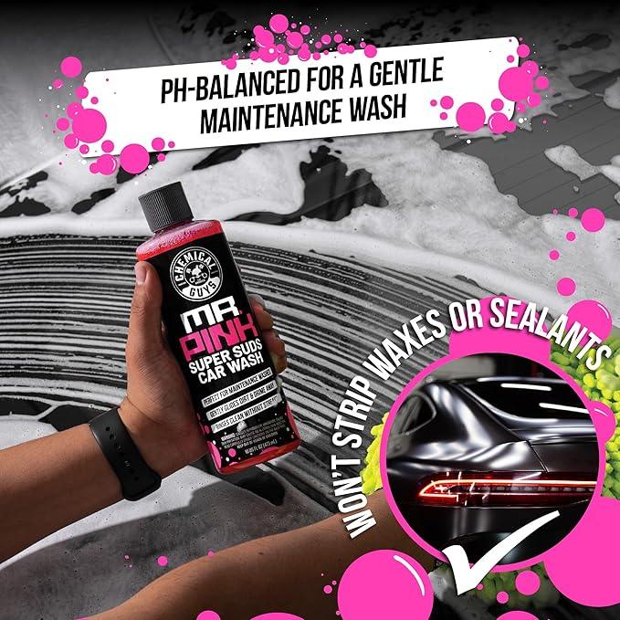 Chemical Guys Car Detailing Kit, Car Cleaning Kit with Total Interior Cleaner & Protectant, Sprayable Wheel Cleaner, Car Wash Soap, Bucket, Brushes, and Detailing Accessories - 17 Piece Wash Kit - NeatNest