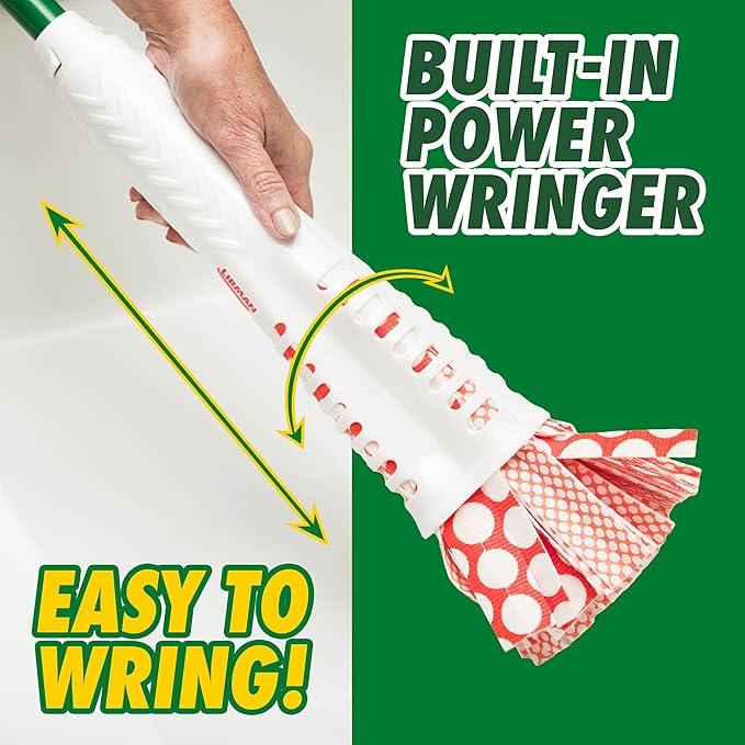 Libman Wonder Mop Plus 3 Refills, Self-Wringing, Absorbent, Microfiber Floor Mop for Household Multi-Surface Cleaning, 3 Machine Washable Replacement Heads - NeatNest