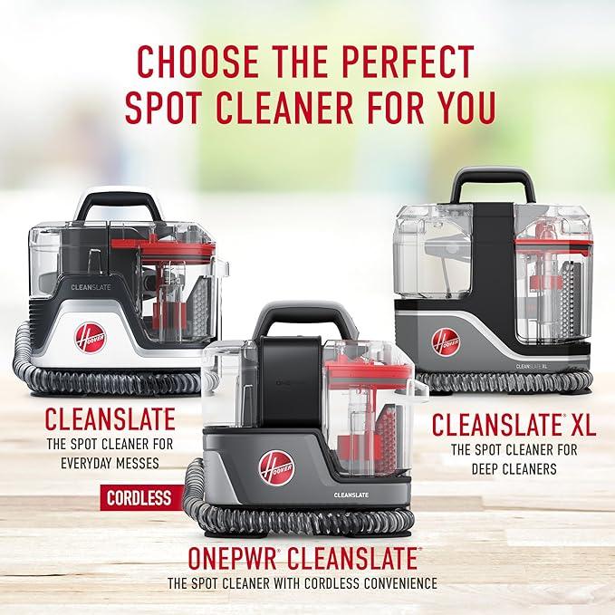 Hoover CleanSlate Plus Portable Carpet + Upholstery Spot Cleaner Machine, Powerful Suction with Versatile Tools, Pet Stain Remover, Car and Auto Detailer, Pair with Hoover Carpet Cleaner Solution - NeatNest