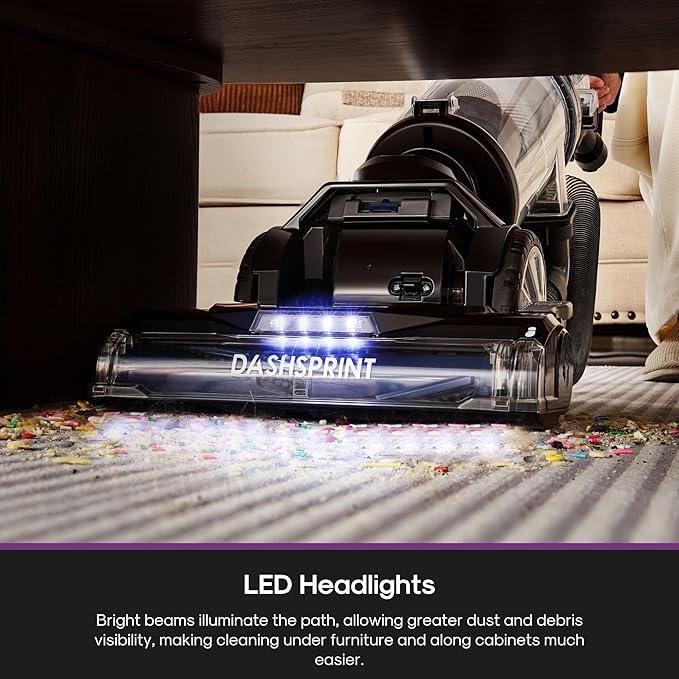 Eureka Upright Vacuum Cleaner for Carpet and Hard Floor,Powerful Vacuum with Dual Cyclone Suction,Swivel Steering,Anti-Tangle,Large Dust Cup,NEU612BL, Blue - NeatNest