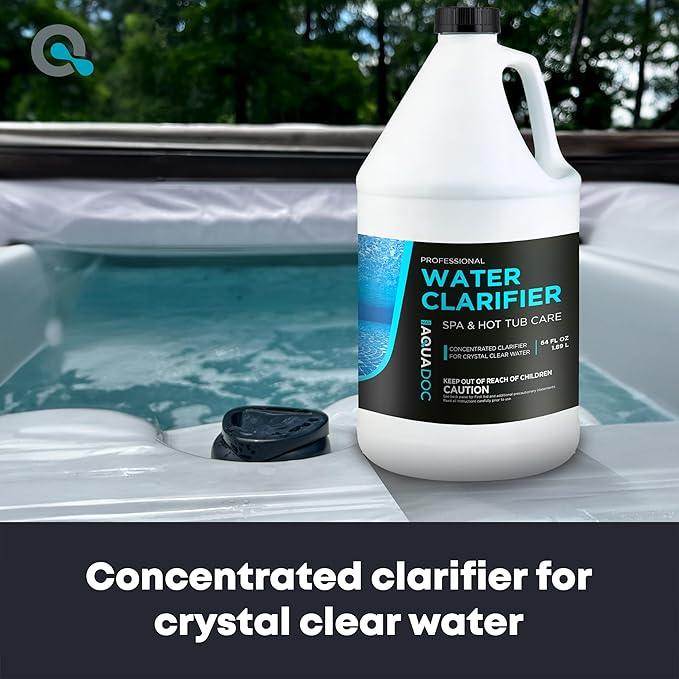 AquaDoc Spa Clarifier & Hot Tub Clarifier for Fast Acting Cloudy Water Treatment - 64oz - to Keep Your Spa Clear & Balanced - Made in USA - NeatNest