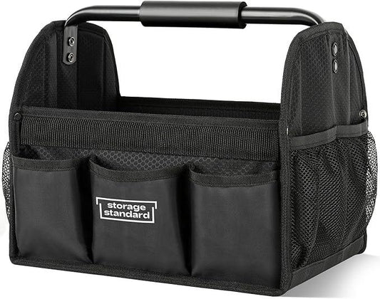 Detailing Caddy Organizer with Handle - Storage, Cars, & Cleaning Caddy for Supplies, Tools, & Home Improvement - Heavy Duty Car Detailing Supplies With Multi-Pockets & Collapsible Tote Design - NeatNest
