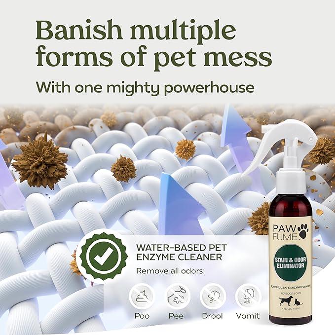 PAWFUME Stain & Pet Urine Odor Eliminator, 1-Pack – Removes Impurities in Seconds – Enzymatic Formula, Quick-Dry Action, & Eco-Friendly Ingredients – Upholstery, Fabrics, and Carpet Cleaner Spray - NeatNest