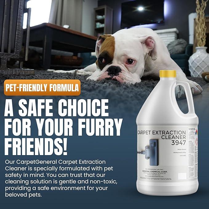 Carpet Extraction Cleaner - Water-Based Professional Deep Clean Carpet Cleaner Solution for Machine - Heavy Duty Stain Remover, Pet-Friendly, Ideal for Residential & Commercial Use - NeatNest
