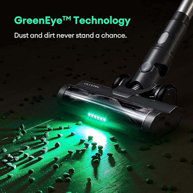 Ultenic Cordless Vacuum Cleaner, 550W 50Kpa Stick Vacuum with Car Dashboard Screen, Tangle-Free Brush for Pet Hair, Max 45mins Runtime, LED Display Tools for Hard Floor, Carpet, Car Cleaning, U12 - NeatNest