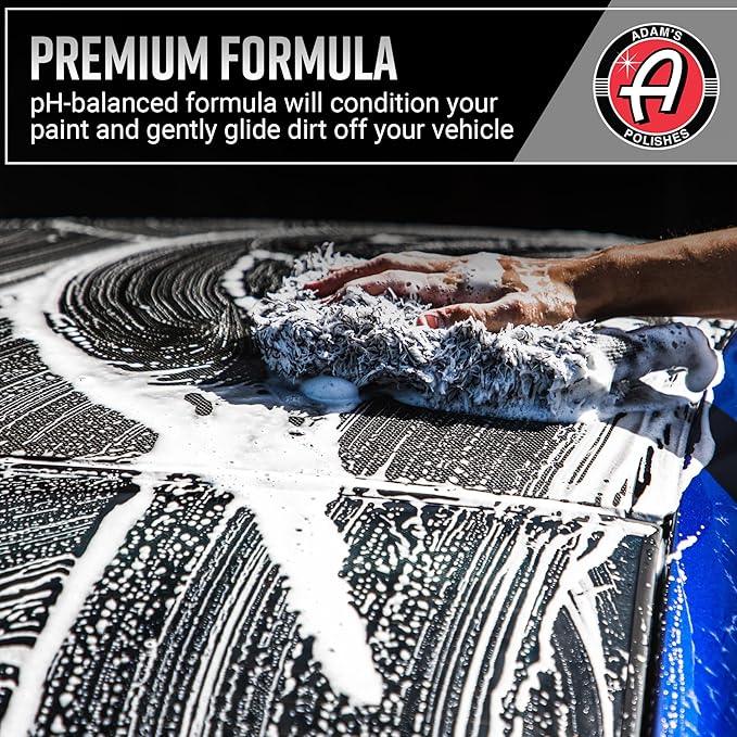 Adam's Car Shampoo (5 Gallon) - pH Best Biodegradable Car Wash Soap for Foam Cannon, Spray Gun or Bucket - High Foam, Scratch-Free Auto Detailing for Cars, Trucks, RVs & Motorcycles - NeatNest