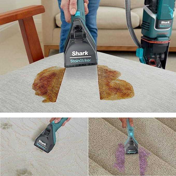 Shark R-EX205 CarpetXpert Carpet, Area Rug & Upholstery Cleaner with StainStriker, Built-in Spot & Stain Cleaner, Teal - Certified , EX200 Series (Renewed) - NeatNest