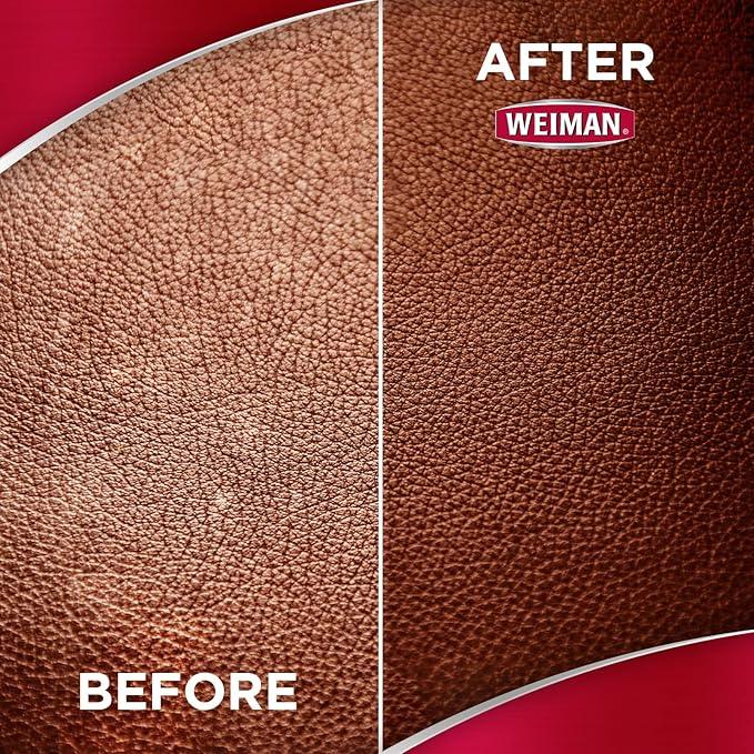 Weiman Leather Cleaner Wipes - Clean Condition UV Protection Help Prevent Cracking or Fading of Furniture, Car Interior, Couch, and Shoes, 4 Pack - NeatNest