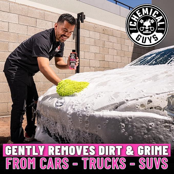 Chemical Guys HOL129 Best Two Car Wash Bucket Kit to Wash & Dry (11 Items Including 3 16 oz. Chemicals) - NeatNest