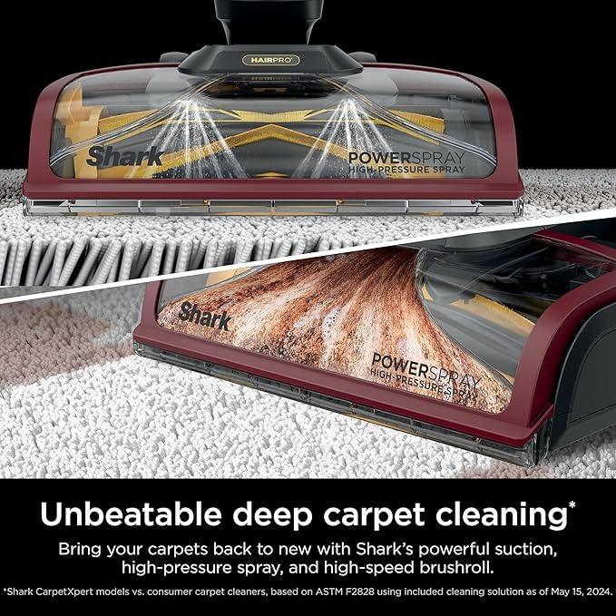 Shark CarpetXpert HairPro Upright Carpet Cleaner, Perfect for Pets, Lightweight & Powerful, Dirt, Grime, Hair & Odor Removal, Carpet Shampooer, Pet Cleaning Solution, Magenta, EX221BRN - NeatNest