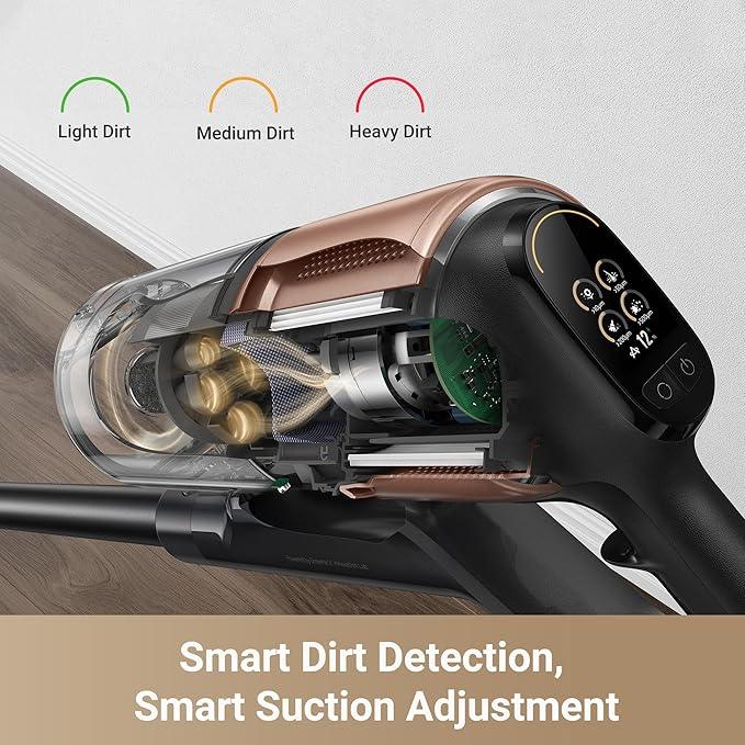 DREAME Z20 Cordless Vacuum Cleaner, Smart Vacuum Cleaner with 250AW Powerful Suction, Up to 90 Minutes Runtime, Versatile for All Surfaces, Handheld Feature for Hard Floors, Carpets & Sofas - NeatNest